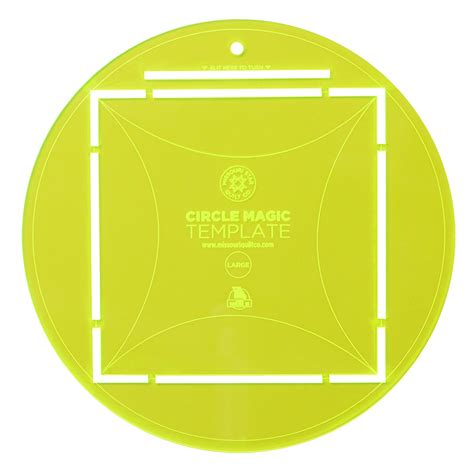 Missouri star circle maic template